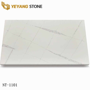 Faux Quartz Countertop White Quartz Slab for Kitchen NT1101