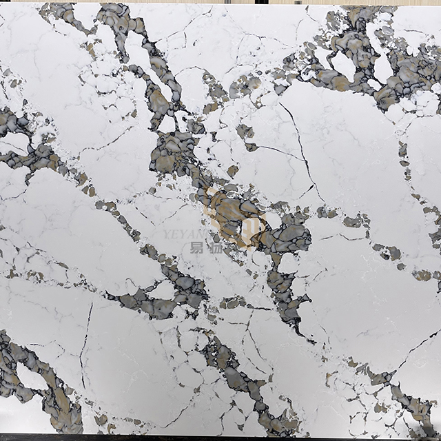 B4060 Quartz Slab with Large Banal Pattern Wholesale