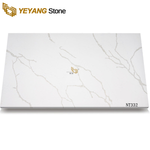 NT332 Calacatta White Quartz Slab Stone Price Cost