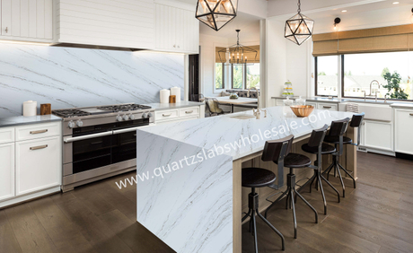 B4051 veined white quartz for kitchen countertop.jpg